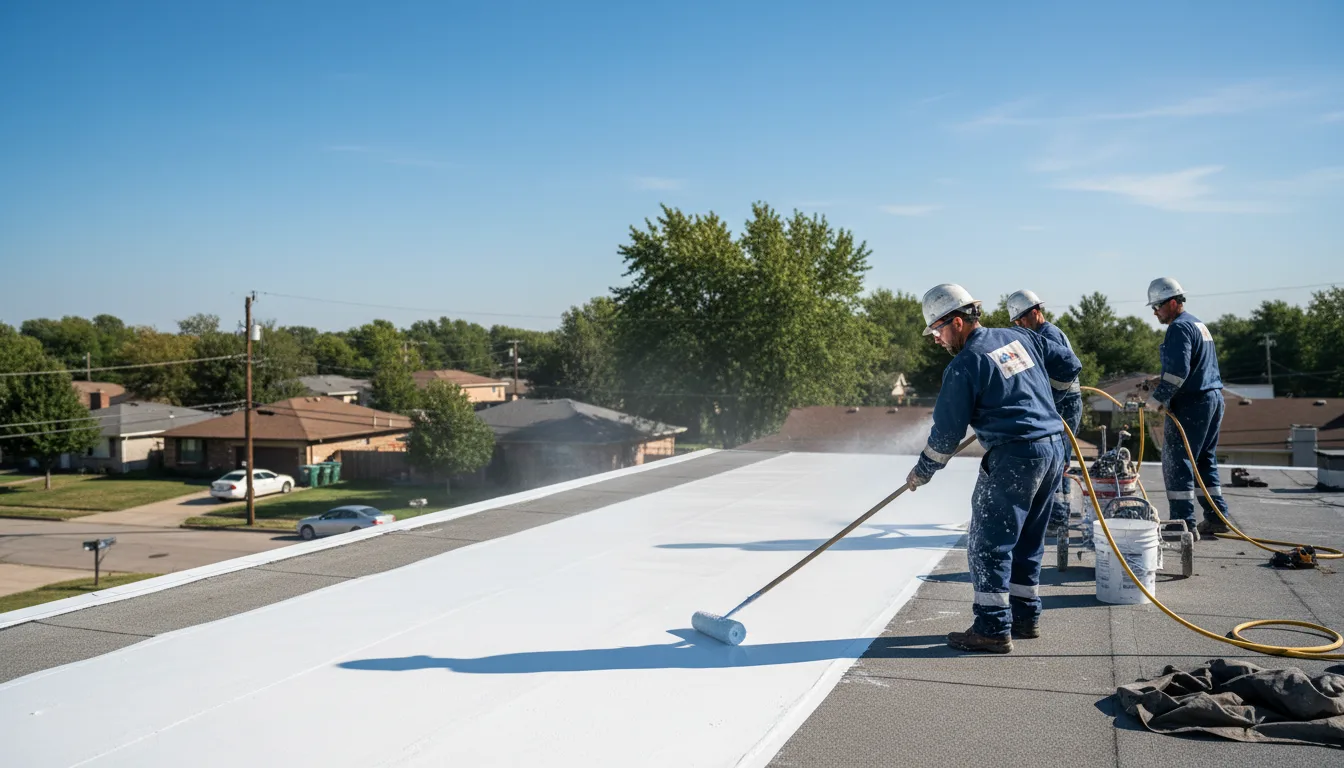 Commercial roof coating in Mojave, CA near me